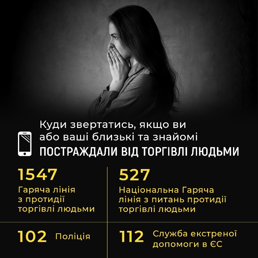 З нагоди Європейського дня протидії торгівлі людьми відділ соціального захисту виконавчого комітету Кам’янської міської ради інформує.